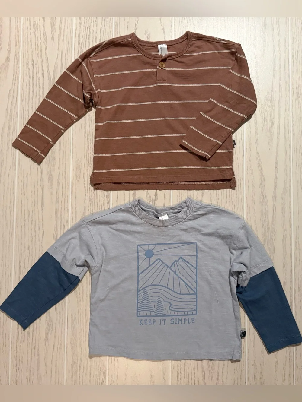 Modern Moments Gerber Toddler Boys 3T Organic Cotton Long Sleeve Shirt Bundle